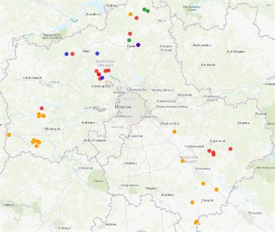 Genetic diversity of porcine circoviruses 2 and 3 circulating among wild boars in the Moscow Region of Russia